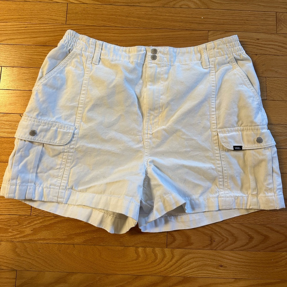 Vans White Cargo Shorts